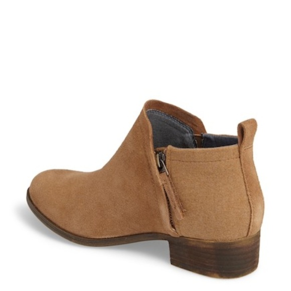 TOMs Deia Light Brown Bootie Suede Ankle Boot 7.5 - Picture 2 of 7